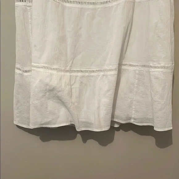 Old Navy White Maxi Skirt Flowing Silhouette size large - Picture 6 of 7
